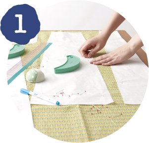 型紙を作って確認しながら