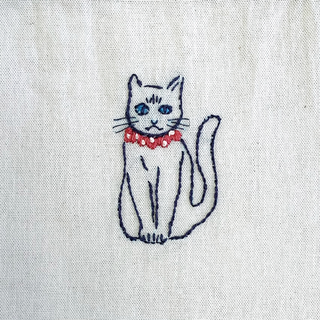 猫刺繍図案 手作りレシピ クロバー株式会社