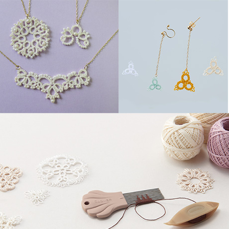 ハンドメイドレシピまとめ おうち時間にタティングレースでアクセサリー作り