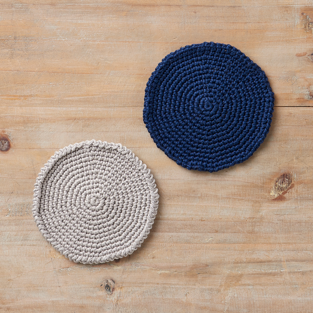 はじめてのかぎ針編み　コットン糸で編む サークルコースター