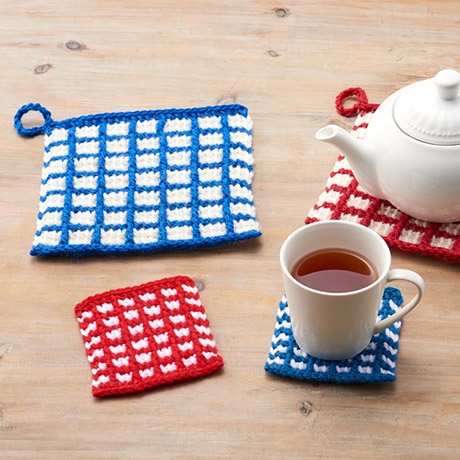 挑戦したい編み物！アフガン編みで可愛いチェック柄模様