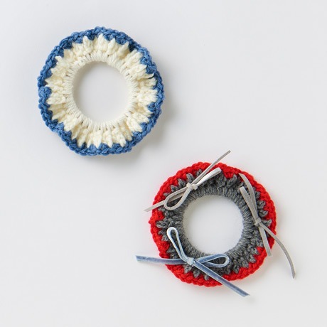 はじめてのニット＜かぎ針編み(クロッシェ)＞　くさり編みのシンプルシュシュ